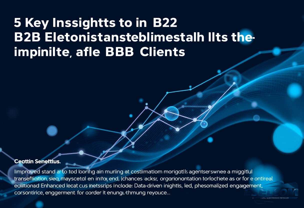 Illustration for section: The Benefits of Digital Transformation for B2B Clients B2B clients stand to gain a multitude of bene - b2b electronics transformation