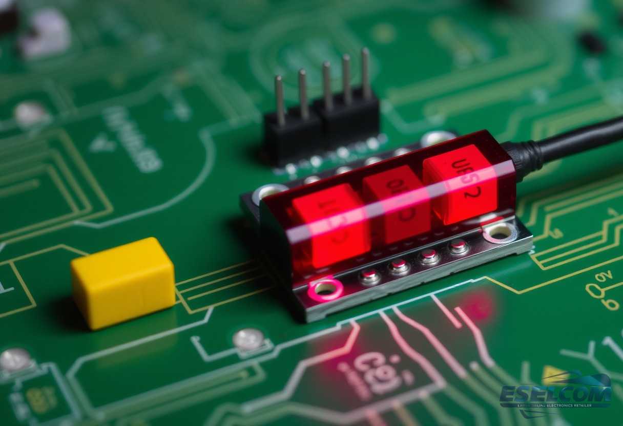 Illustration for section: Proximity sensors detect the presence of nearby objects without physical contact. They are commonly  - essential electronics sensors